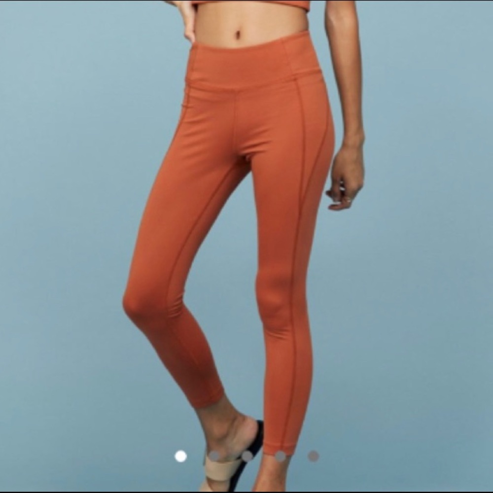 Girlfriend Collective Orange Leggings (Medium)
